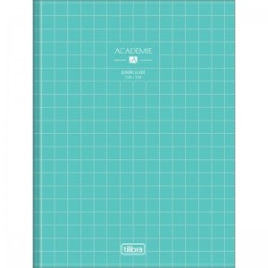 CADERNO 40FLS 1,0x1,0 QUADRICULADO COLEGIAL CAPA DURA BROCHURA ACADEMIE TILIBRA