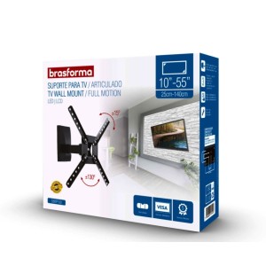 SUPORTE PARA TV ARTICULADO 10 A 55 POLEGADAS  REF.SBRP130 BRASFORMA