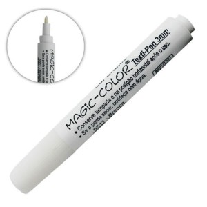 CANETA PARA TECIDO ESCURO BRANCA REF.497 MAGIC COLOR