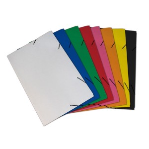 PASTA CARTÃO COM ELÁSTICO PRETA JUSSARA