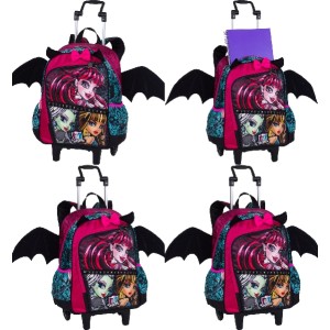 MOCHILA COM CARRINHO G MONSTER HIGH 16Z 64190 SESTINI