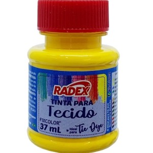 TINTA PARA TECIDO FOSCA 37ML AMARELO OURO 8778 RADEX
