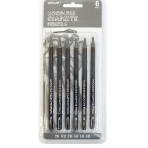 LÁPIS GRAFITE INTEGRAL SFA076 C/6 GRADUAÇÕES SINOART