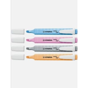 MARCA TEXTO SWING COOL 4 CORES PASTEL STABILO