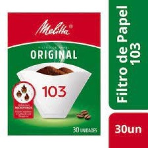 FILTRO PARA CAFÉ DE PAPEL 103 COM 30 UNIDADES  MELITTA