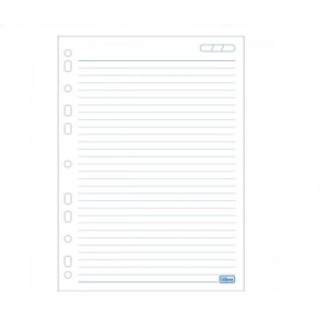 BLOCO PARA FICHÁRIO 96FLS 63G FURAÇÃO UNIVERSAL UNIVERSITÁRIO PAUTA AZUL FOLHAS SOLTAS ILIBRA