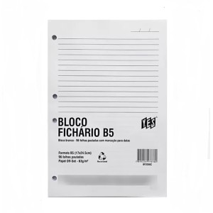 BLOCO DE FICHÁRIO COLEGIAL 63G/M² YES