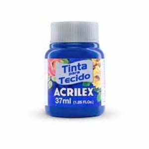 TINTA DE TECIDO FOSCA 37ML 502 AZUL COBALTO ACRILEX