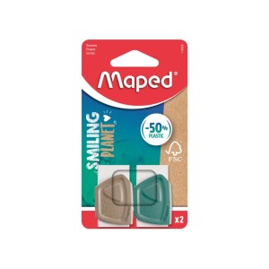 BORRACHA BRANCA COM CAPA SMILING PLANET C/2 MAPED