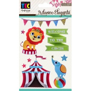 ADESIVO ELEGANTE CIRCO REF.19391 TOKE E CRIE