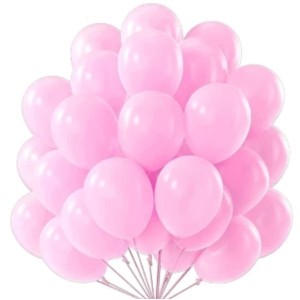 BALÃO BEXIGA Nº 08 ROSA C/50 UNIDADES HAPPY DAY