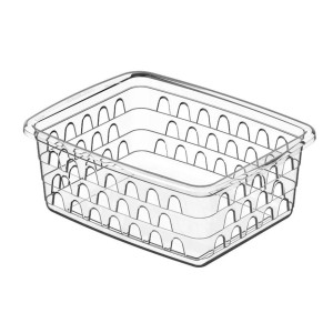 CESTO MULTIUSO PEQUENO 11,5x15x6CM TRANSPARENTE UNINJET