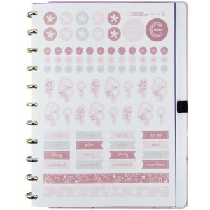 CADERNO INTELIGENTE GRANDE PINK BLOSSOM BY SOF MARTINS