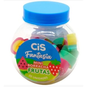 POTE DE BORRACHA MINI FRUTAS C/20 UNIDADES CIS