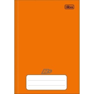 CADERNO 1/4 48FLS CAPA DURA BROCHURA LARANJA D+ TILIBRA