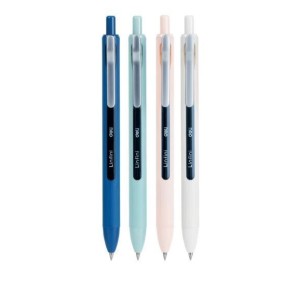 CANETA EM GEL 0,5 RETRÁTIL CLIP METAL LINFINI AZUL DELI