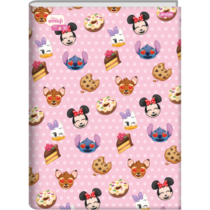 CADERNO 80FLS 1/4 CAPA DURA DISNEY EMOJI JANDAIA