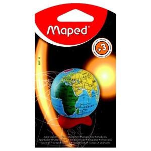 APONTADOR COM DEPÓSITO 1 FURO GLOBO BLISTER MAPED