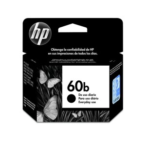 CARTUCHO ORIGINAL HP 60B PRETO 4,5ML
