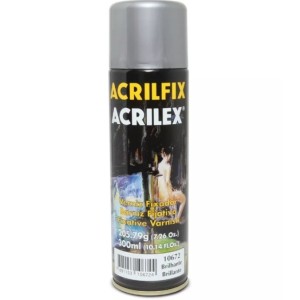 VERNIZ FIXADOR BRILHANTE SPRAY REF.10672 ACRILEX